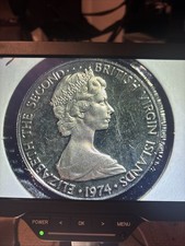 1974 British Virgin Islands 25 Cents | Mangrove Cuckoo | Franklin Mint Proof |