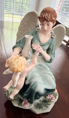 O'Well Grandeur Noel Collector's Edition hand-painted porcelain angel