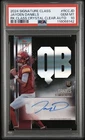 2024 TOPPS SIGNATURE CLASS ROOKIE CLASS JAYDEN DANIELS CRYSTAL CLEAR AUTO PSA 10