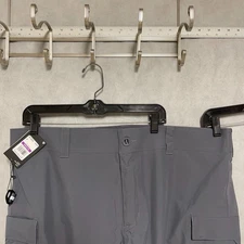 NWT Under Armour Pants Men XXL Gray Shoreman Loose Storm Proof Waterproof Tech