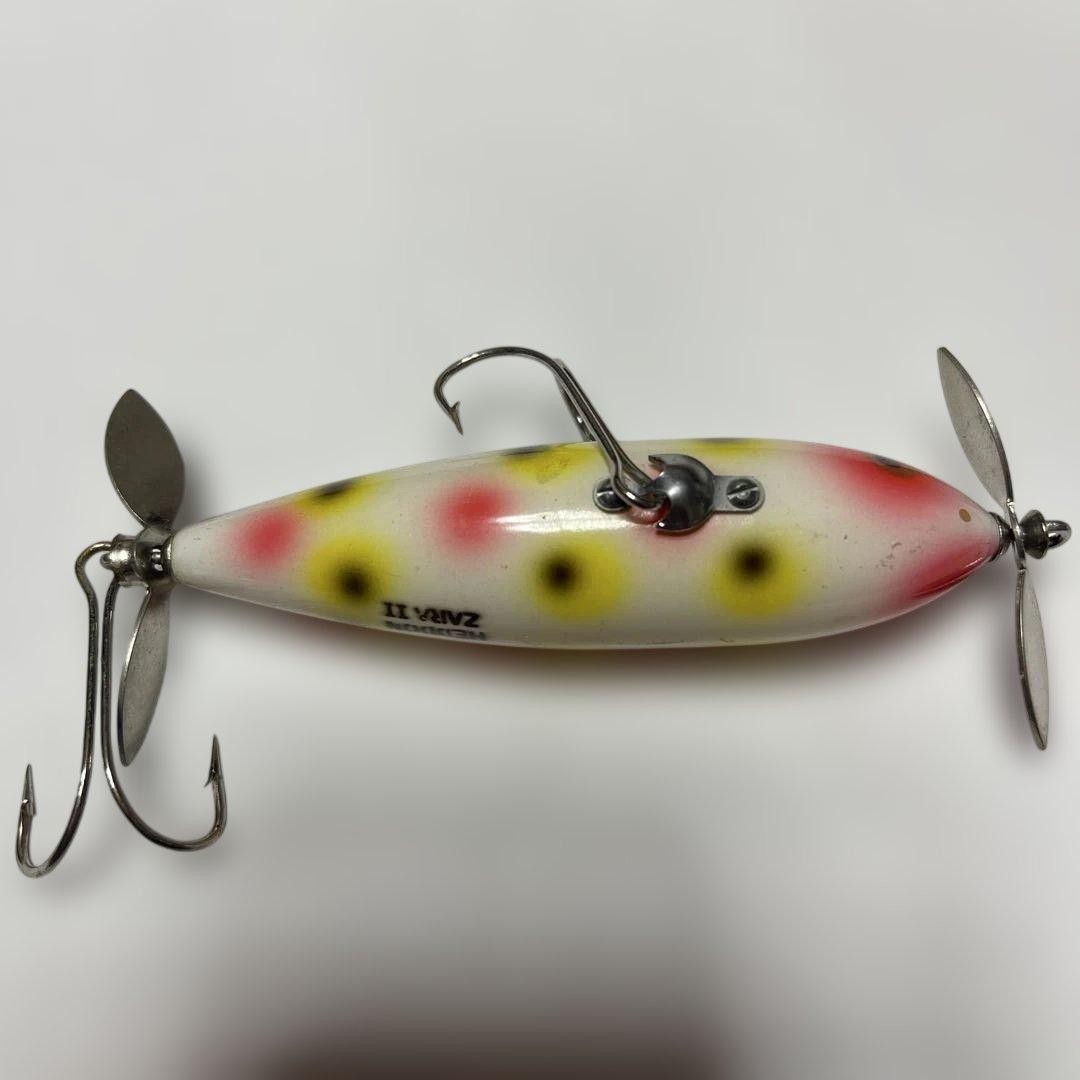 Heddon Wounded Spook Zara II Body Pradoco Used Paint & Needle Damage thumbnail 7