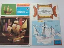 Paper Model Kit : Columbus Santa Maria Model Boat. Schreiber 1:90 No shrinkwrap