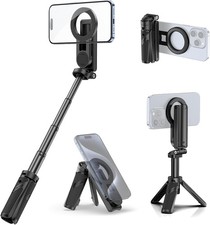 JJ03 Magnetic Tripod for Phone with Remote Control, 3-in-1 Selfie Stick Handle G