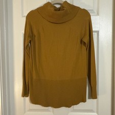 Women’s Cyrus Cowl Neck Sweater Size Medium Mustard Yellow