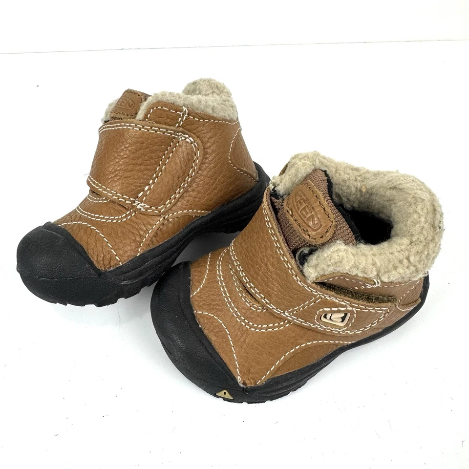 KEEN Kootenay Impermeable Exterior Invierno Mid Boot Niño Pequeño Niños Talla 4 Marrón Negro Foto 3 de 4