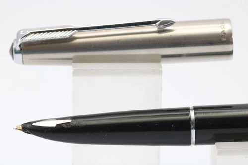 Vintage (c1962-69) Parker 61 MKII Black Medium Fountain Pen, CT