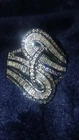 womens vintage sterling silver rings size 7