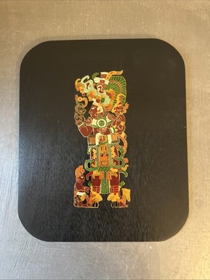 Guatemala Mayan Art enamel metal plaques ancient ethnographic Central American