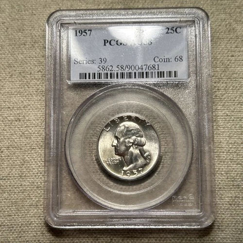1957 Washington Quarter Dollar PCGS AU58