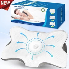 Soft Cervical Pillow for Neck Pain Relief Odorless Memory Foam Pillows Ergonomic