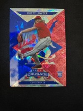 2025 Panini Crusade Rhett Lowder Blue Cracked Ice RC