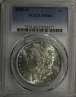 New Listing1901 O Morgan Silver Dollar PCGS MS66 Holder Cracked