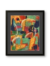 Espressionismo originale astratto luminoso carino pop art moderno 11x14 su carta