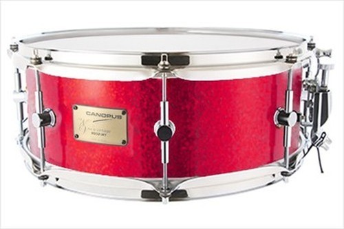 Pelle Risonante Per Rullante Ludwig Acrolite 14x6 Pollici, 8 Alette, Cerchio Cromato, USA Anni 70