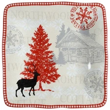 222 Fifth Northwood Cottage Square Dinner Plate 9540819