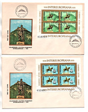 FDC Romania, Romania, 1978 Intereuropa, Block 151 and 152 Complete Set