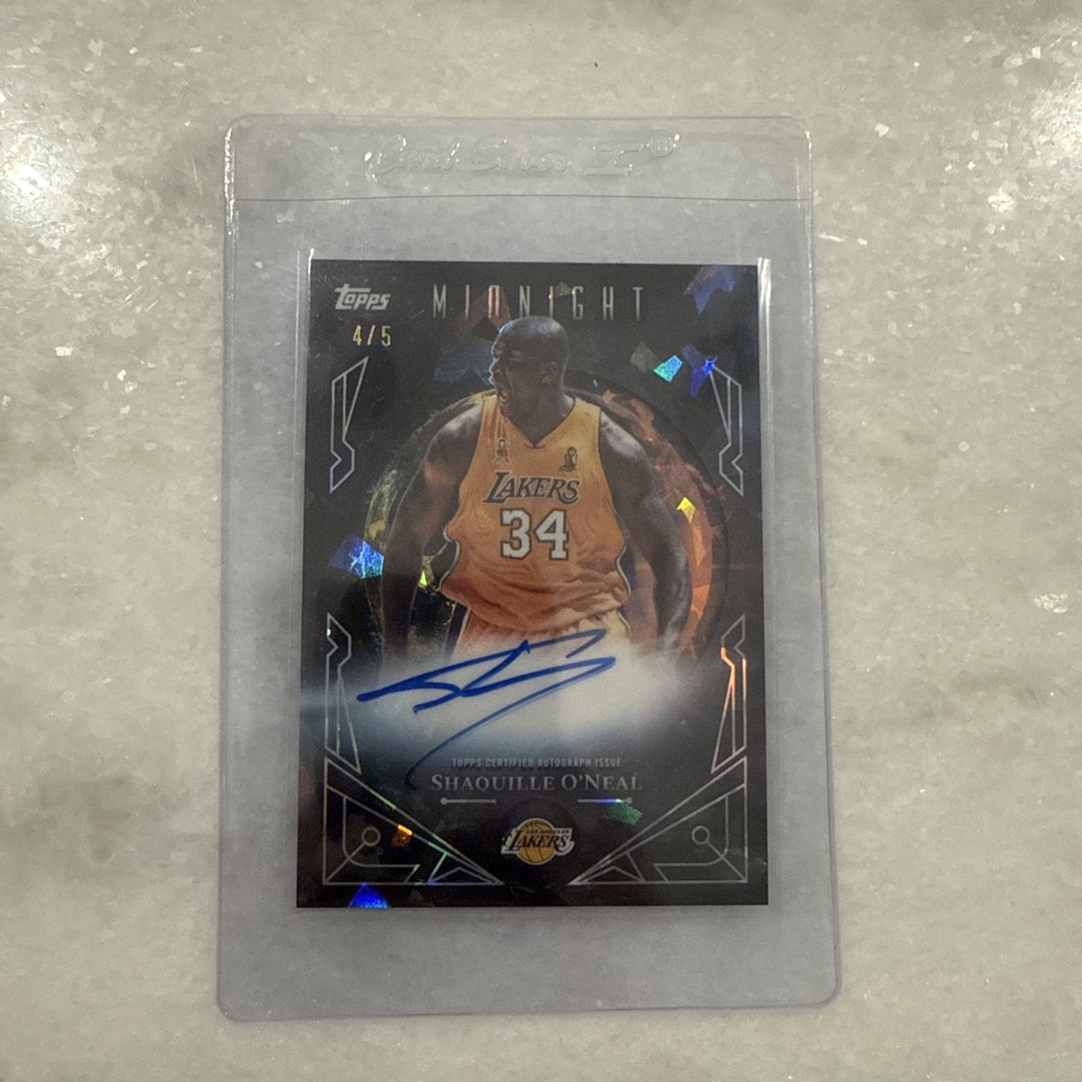 2025 Topps Midnight Shaquille O'Neal 4/5 Auto | eBay