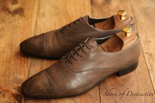 Prada Brown Leather Lace Up Derby Shoes UK 7 US 8 EU 41