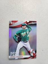 2021 Topps Chrome Refractor Beisbol #B-12 Jesus Luzardo Oakland Athletics NM