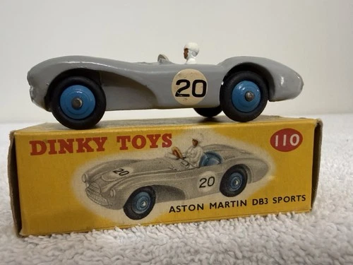 Vintage original Dinky # 110 Aston Martin DB3 Sports new In original box