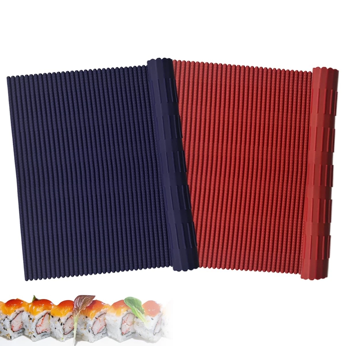 2 Pcs Silicone Sushi Mat,Non Stick Silicone Sushi Roll Mat,Durable Silica Sus...
Opens in a new wind