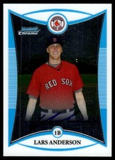 2008 Bowman Chrome Prospects Lars Anderson Auto Boston Red Sox #BCP249