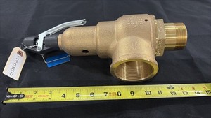 KUNKLE VALVE, PRESSURE SAFETY VALVE, 2" MNPT X 2.5" FNPT, J ORIFICE BRONZE
