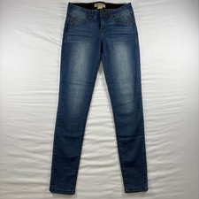 Democracy Ab solution Jeans Womens 2 Blue Skinny Stretch B1105BBNG Medium Wash