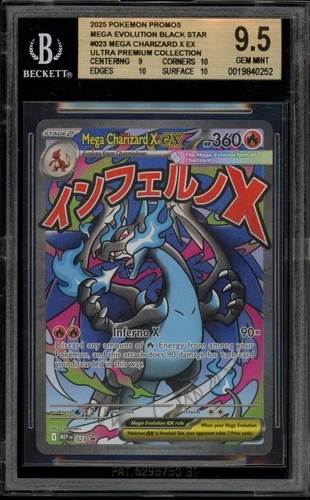 Pokemon Mega Charizard X ex Ultra-Premium Coll. Promo #023 BGS 9.5