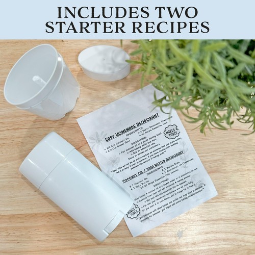 2.5oz Empty Deodorant Containers (8-Pack, 75ml); BPA-Free Plastic White Twist... - Picture 8 of 9