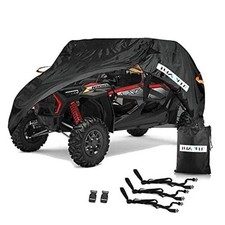 UTV Cover, Waterproof All Weather Sun-UV Snow Protector 4-6 Seater Black