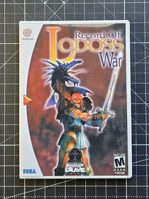 Dreamcast Record of Lodoss War You Choose Custom Case Color - NO Game or Manual