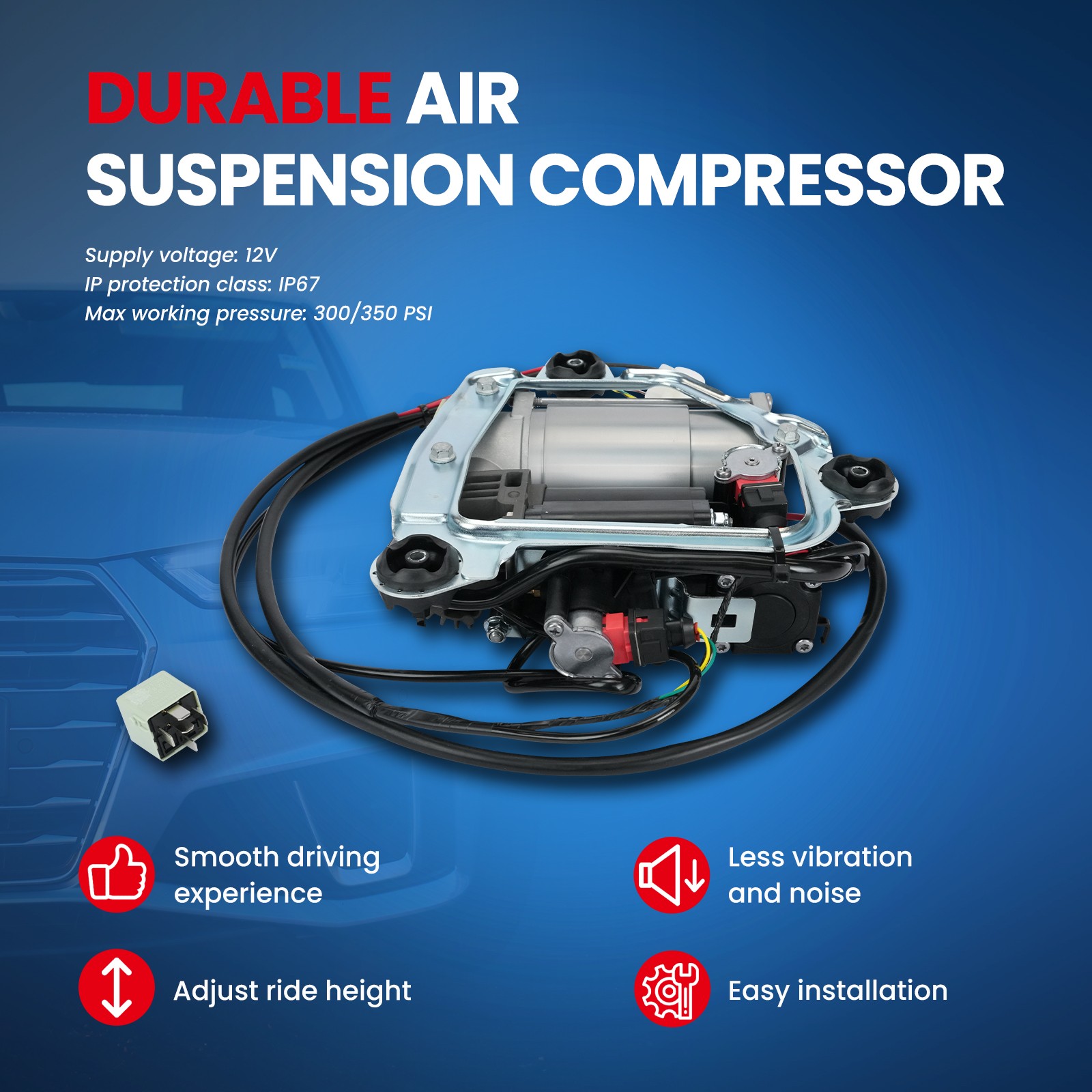 Air Suspension Compressor for 00-06 BMW X5 04-16 Rolls-Royce Phantom V12  DOHC