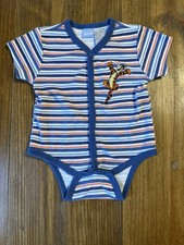 Disney Winnie the Pooh Embroidered Tigger One Piece Outfit Snap Front 3-6 Months