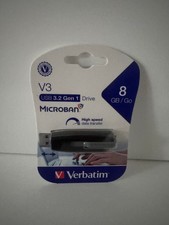 Verbatim V3 USB Stick 3.2 Gen 1 Microban/High speed data transfer/8GB/GO