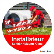Poszukiwany pracownik instalatora - naklejka
