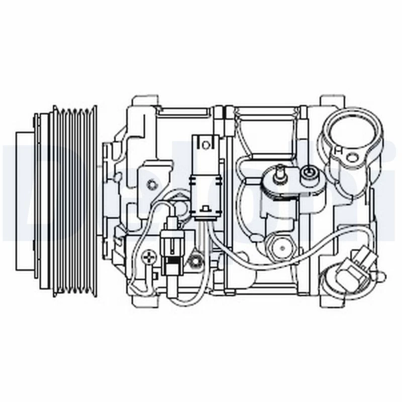 COMPRESSOR AIR CONDITIONING CS20545 FOR N47 D20 C 2.0L N20B20A/B20B 2.0L 4cyl - Image 2 of 4