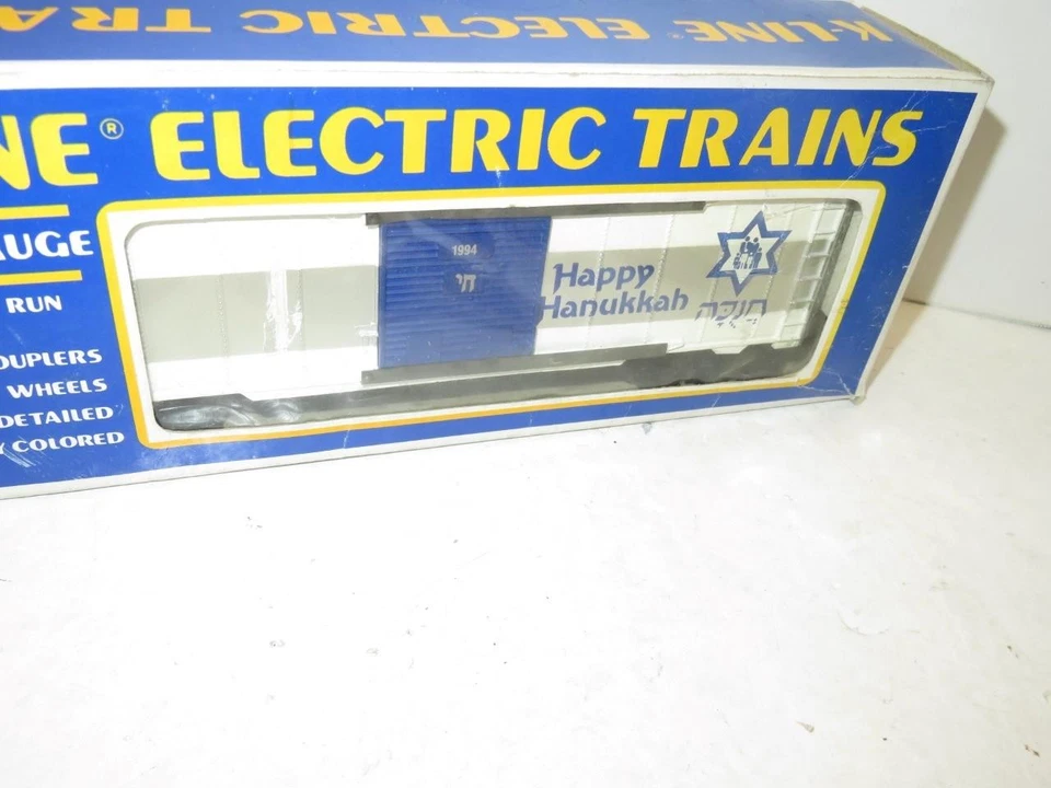 VINTAGE K-LINE TRAINS- K-649401 HAPPY HANUKKAH BOX CAR- 027- EXC.- W21 - Image 4 of 4