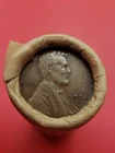 1924-D LINCOLN WHEAT CENT AU 1931D LINCOLN WHEAT PENNY COIN ROLL ENDS BANKROLLED
