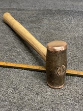 Vintage 1 Lb 4 Oz Solid Copper Hammer Soft Face Hammer