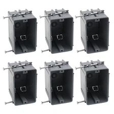 1 Gang Electrical Box 6 PackGray Electrical Outlet Boxes Plastic for Drywall1...