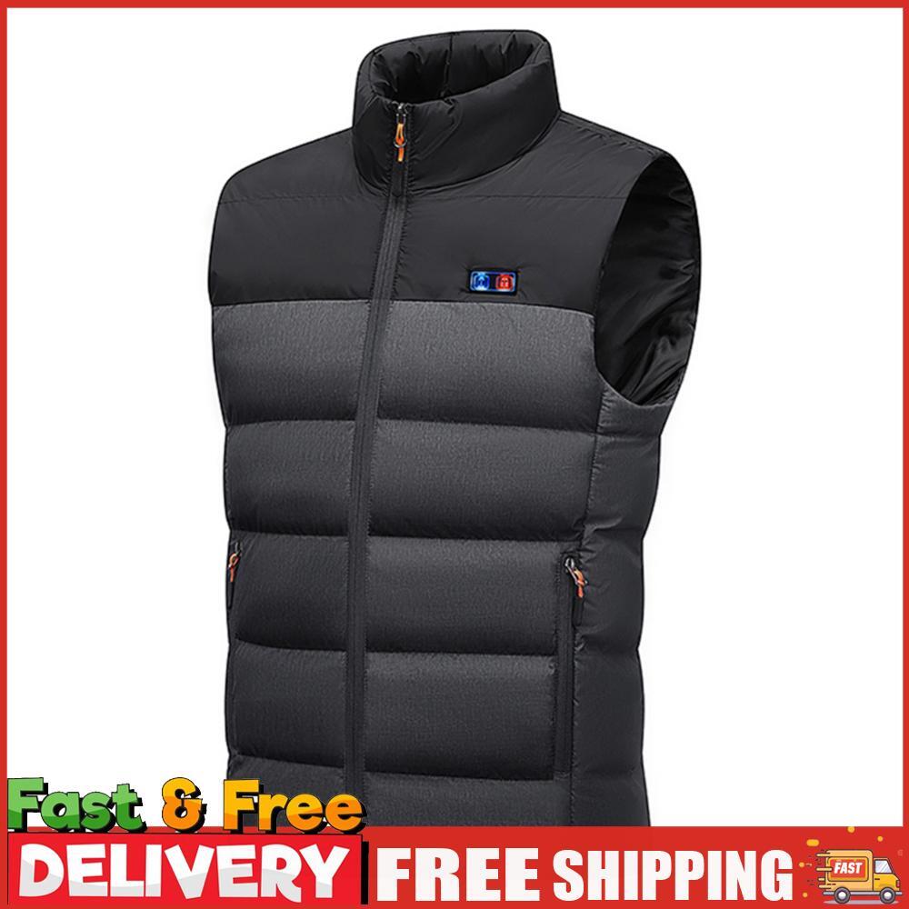 ALTRA 11 Posti Zone Cappotto Riscaldato Splicing Oversize Caldo Gilet Termico per Sport (L)