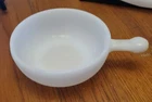 1 Vintage Milk Glass Handled Bowl Cereal Soup Chili Lug Handle Preowned