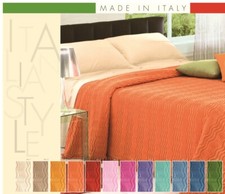 Copriletto Ciniglia Slalom 100% Cotone Irrestringibile