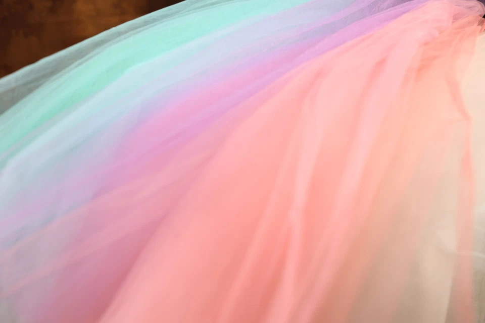 40 Colors 108 In Wide Tulle Fabric By The Yard - Image 3 of 4