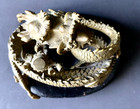 DRAGON SERPENT COILED UP MEDIEVAL ANTIQUE BRONZE SCULPTURE STATUE 8" TALL — photo 2