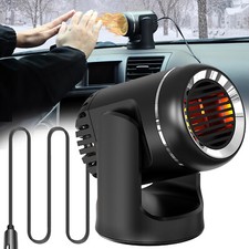 2-In-1 160W Car Electric Heater Heating Cooling Fan Rotatable Demister Defroster