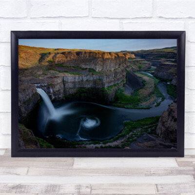 Wasserfall Wasser Bach Schlucht Fluss Landschaft Klippen Wandkunstdruck