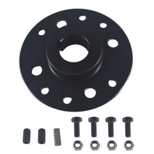 Black Sprocket Hub w/ 1" Bore Hub 1/4" Keyway For 1" Go Kart Hub Axle Mini Bike