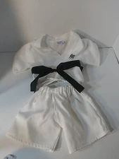 Build A Bear Karate Judo Martial Arts Black Belt Outfit 